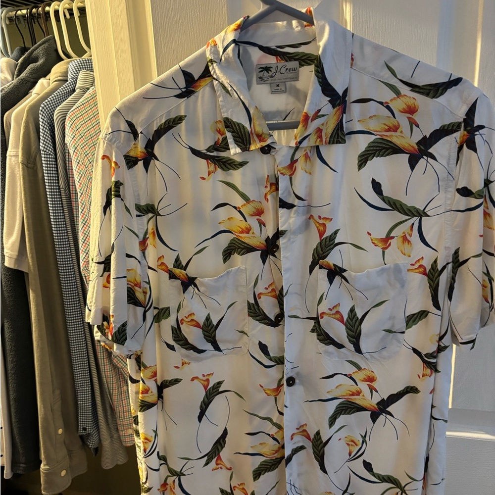 J. Crew Floral button down, Size M